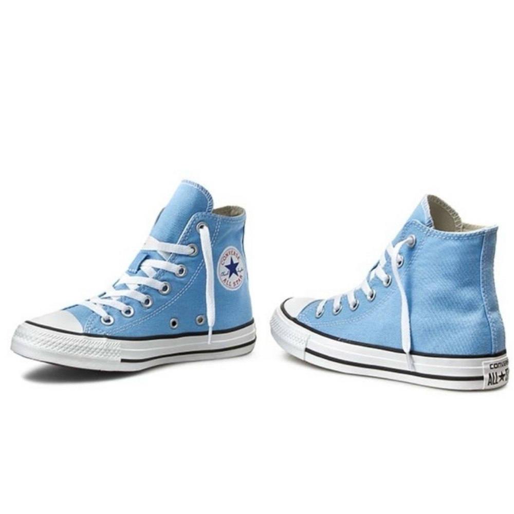 Converse Light Blue Canvas High-Tops🤍🩵🔥 UNISEX Carolina Blue